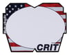 Crit BMX Products Carbon Number Plate (Red/White/Blue) (Pro)
